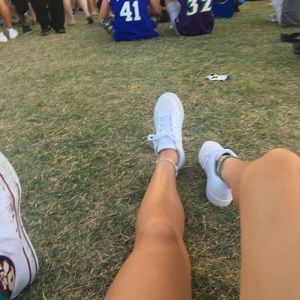 White adidas sneakers
